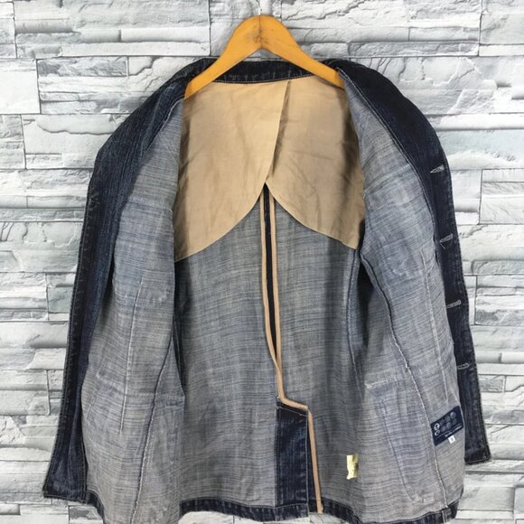 90s Takeo Kikuchi distressed denim workwear jacket - Picture 3 of 4